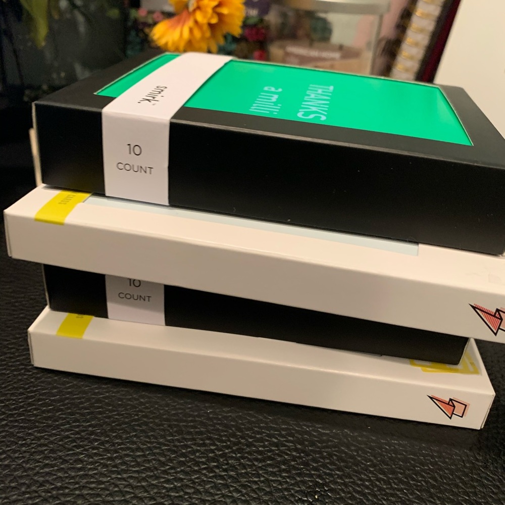 30 Thank you blank cards